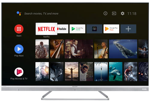 Купить 55" (139 см) LED-телевизор Sharp 55EQ4EA серебристый  5431340. Характеристики, отзывы и цены в Донецке