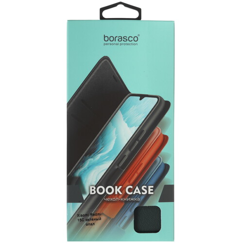Купить Чехол-книжка  BoraSCO Book Case для Xiaomi REDMI 15C/ POCO C85 зеленый  5633597. Характеристики, отзывы и цены в Донецке
