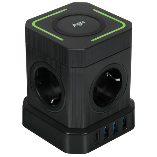 Купить Сетевой фильтр AGNI TP-VE4U5E-C-W черный  9289300. Характеристики, отзывы и цены в Донецке
