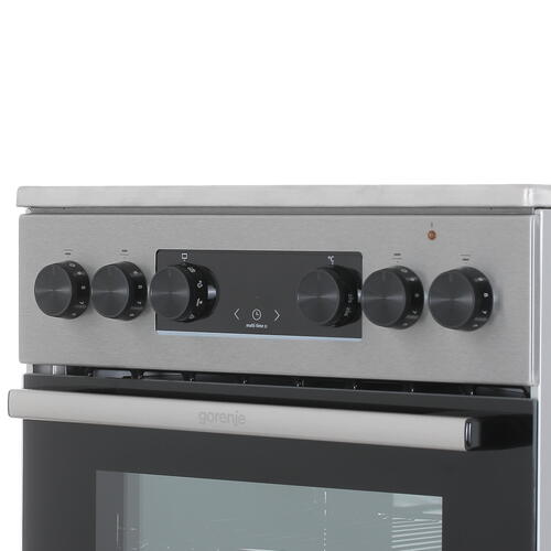 Купить Электрическая плита Gorenje GEC5C40XAOT серебристый  9903145. Характеристики, отзывы и цены в Донецке
