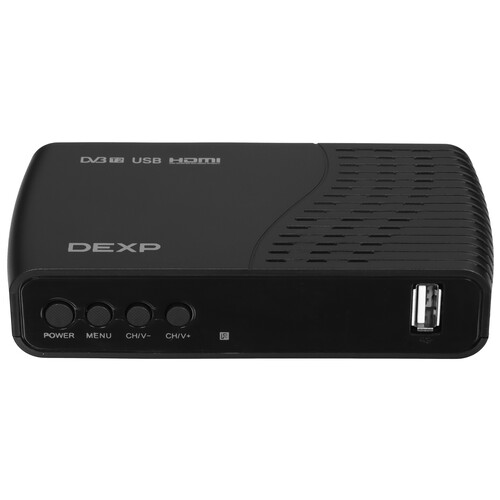 Купить Приставка для цифрового ТВ DEXP HD 8000P черный  5610357. Характеристики, отзывы и цены в Донецке