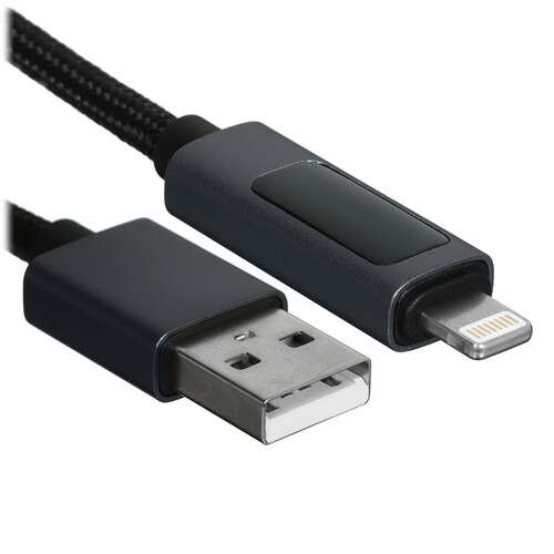 Купить Кабель круглый Hoco Lightning 8-pin - USB 2.0 Type-A черный 1 м  5635306. Характеристики, отзывы и цены в Донецке