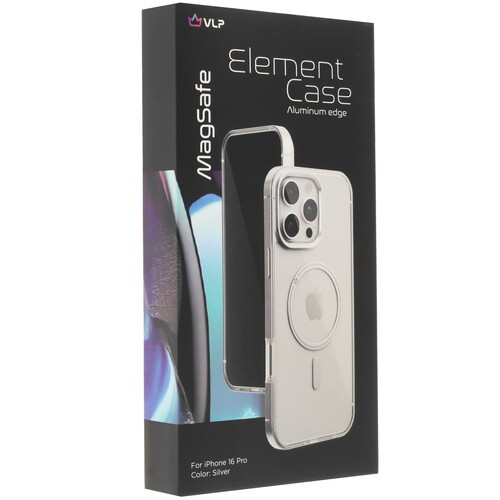 Купить Накладка  VLP Element Case для Apple iPhone 16 Pro серебристый/прозрачный  5487067. Характеристики, отзывы и цены в Донецке