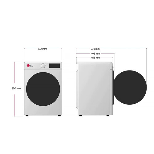 Купить Стирально-сушильная машина LG F2T5HG2S серебристый  1664049. Характеристики, отзывы и цены в Донецке