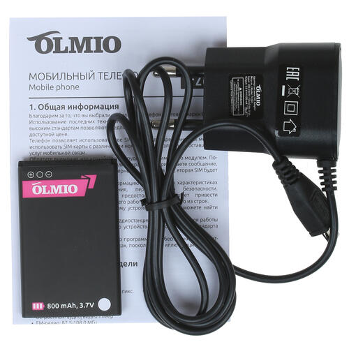 Купить Сотовый телефон Olmio F28 черный/серебристый  1312478. Характеристики, отзывы и цены в Донецке