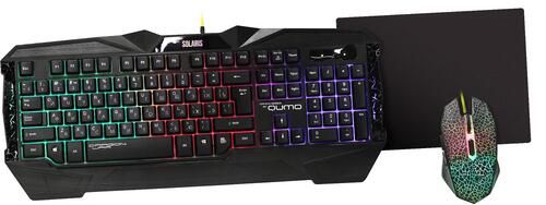 Купить Игровой набор Qumo Solaris черный  1087796. Характеристики, отзывы и цены в Донецке