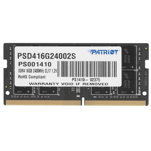Купить Оперативная память SODIMM Patriot Signature [PSD416G24002S] 16 ГБ  1222454. Характеристики, отзывы и цены в Донецке