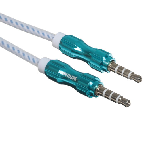 Купить Кабель   Philips jack 3.5 мм - jack 3.5 мм синий  5604562. Характеристики, отзывы и цены в Донецке