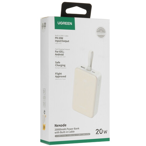 Купить Портативный аккумулятор Ugreen PB505 белый  5494199. Характеристики, отзывы и цены в Донецке