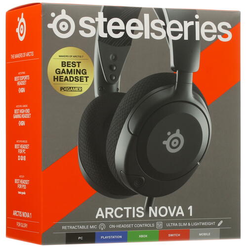 Купить Проводные наушники SteelSeries Arctis Nova 1 черный 2021  5092191. Характеристики, отзывы и цены в Донецке