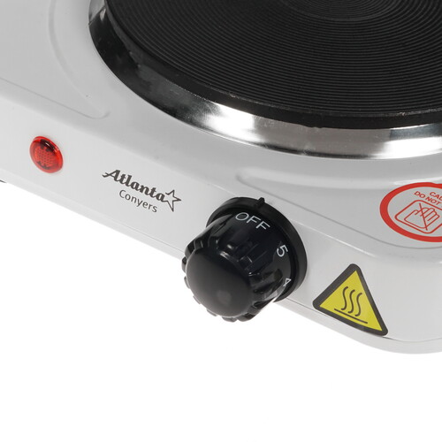 Купить Плита компактная электрическая Atlanta ATH-1735 белый  8158405. Характеристики, отзывы и цены в Донецке