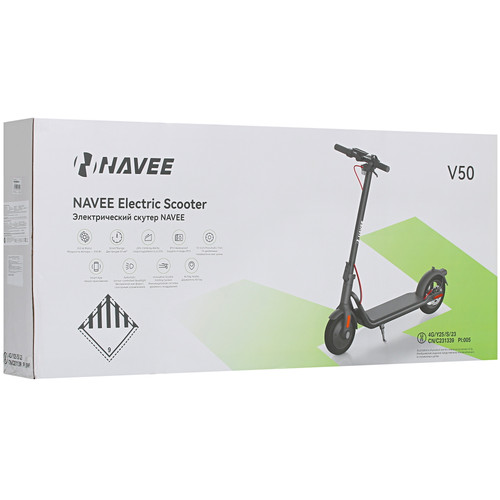 Купить Электросамокат Navee V50 черный  5429695. Характеристики, отзывы и цены в Донецке