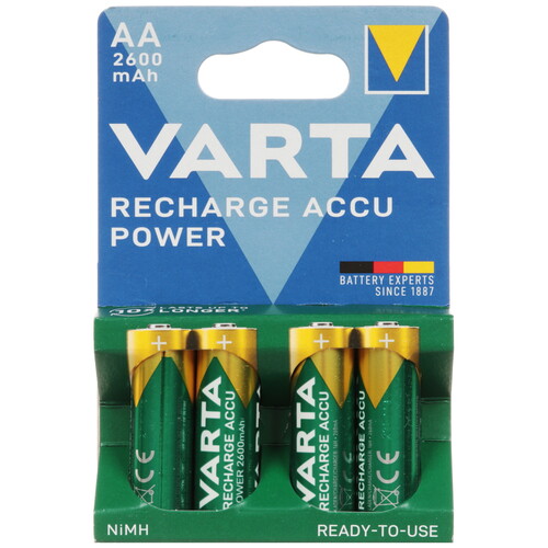Купить Аккумулятор VARTA Recharge Accu Power 2600 мА*ч  9039989. Характеристики, отзывы и цены в Донецке
