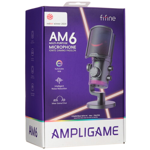 Купить Микрофон Fifine AM6 белый  5465286. Характеристики, отзывы и цены в Донецке