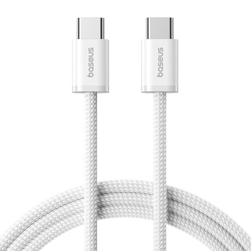 Купить Кабель круглый Baseus USB Type-C - USB Type-C белый 2 м  5627604. Характеристики, отзывы и цены в Донецке