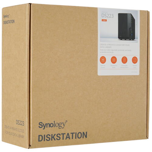 Купить Сетевое хранилище (NAS) Synology Disk Station DS223  5401215. Характеристики, отзывы и цены в Донецке