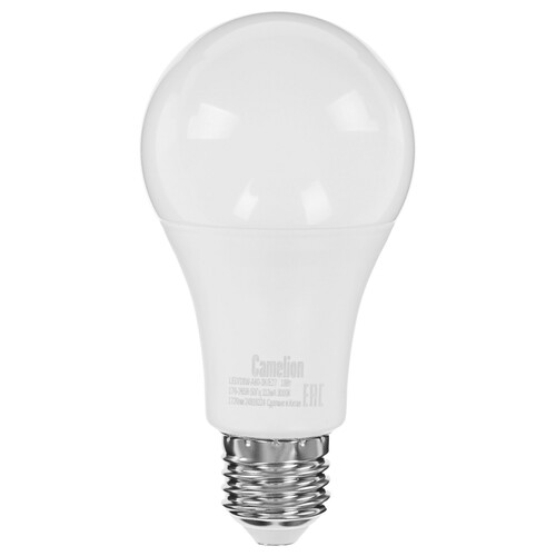 Купить Лампа светодиодная Camelion LED/18W-A65-3K/E27  9197478. Характеристики, отзывы и цены в Донецке