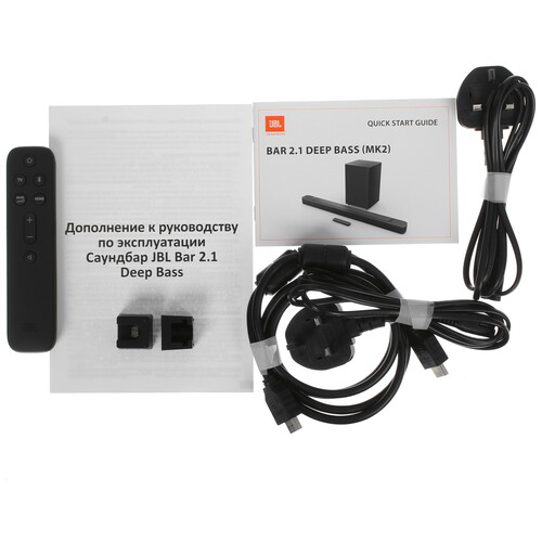 Купить Саундбар JBL Bar 2.1 Deep Bass черный  5411937. Характеристики, отзывы и цены в Донецке