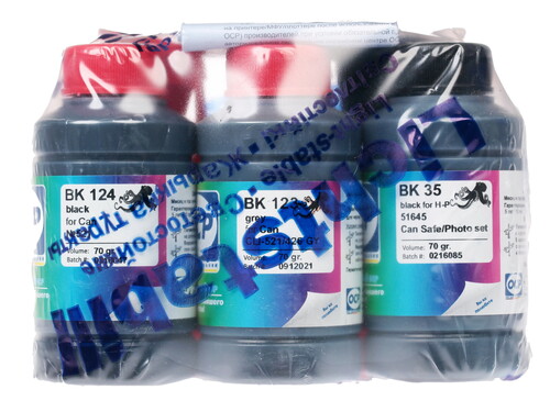 Купить Чернила водорастворимые, пигментные OCP (BKP35-BK123-BK124-C154-M/Y144) голубой, желтый, матовый черный, пурпурный  1066209. Характеристики, отзывы и цены в Донецке