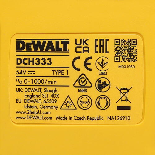 Купить Перфоратор DeWalt DCH333NT XR FLEXVOLТ 18/54V , Без ЗУ, Без АКБ  5437905. Характеристики, отзывы и цены в Донецке