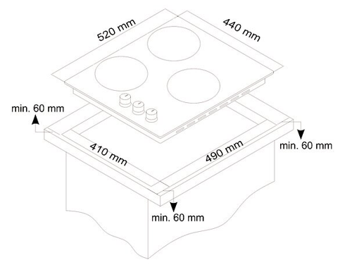 Купить Газовая варочная поверхность Simfer H45V30M411  1115500. Характеристики, отзывы и цены в Донецке