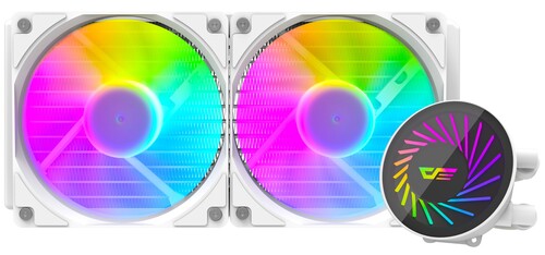 Купить Система охлаждения DarkFlash Radiant DCS 240  белая  5435801. Характеристики, отзывы и цены в Донецке