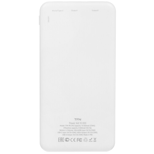 Купить Портативный аккумулятор TFN PowerAid белый  5000389. Характеристики, отзывы и цены в Донецке