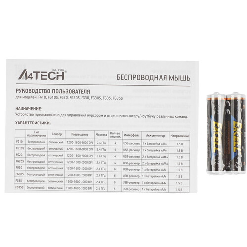 Купить Мышь беспроводная A4Tech Fstyler FG20S  9188990. Характеристики, отзывы и цены в Донецке