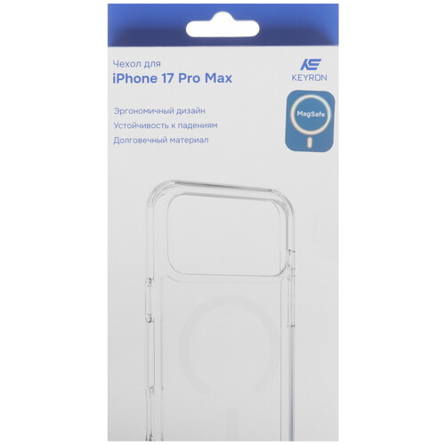 Купить Накладка  KEYRON Magnet Origin для Apple iPhone 17 Pro Max прозрачный  9277921. Характеристики, отзывы и цены в Донецке