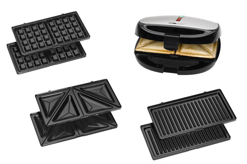 Купить Универсальный пекарь Clatronic ST/WA 3670 Multigrill серебристый  8117342. Характеристики, отзывы и цены в Донецке