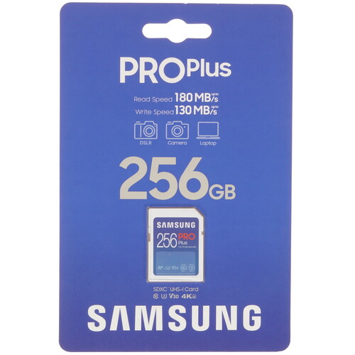 Купить Карта памяти Samsung PRO Plus SDXC 256 ГБ [MB-SD256S/EU]  5466856. Характеристики, отзывы и цены в Донецке