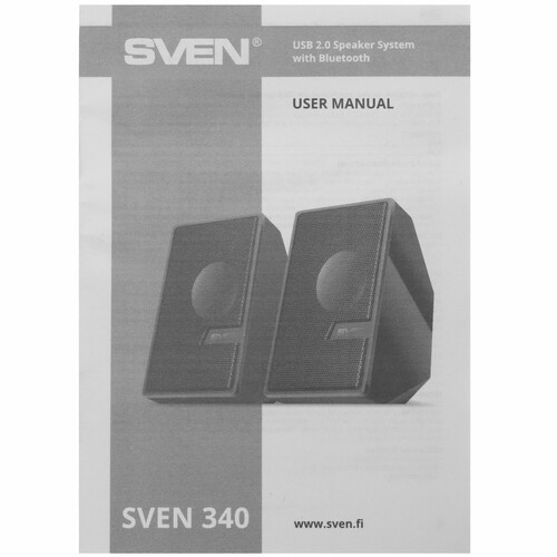 Купить Колонки SVEN 340 черный  9021125. Характеристики, отзывы и цены в Донецке