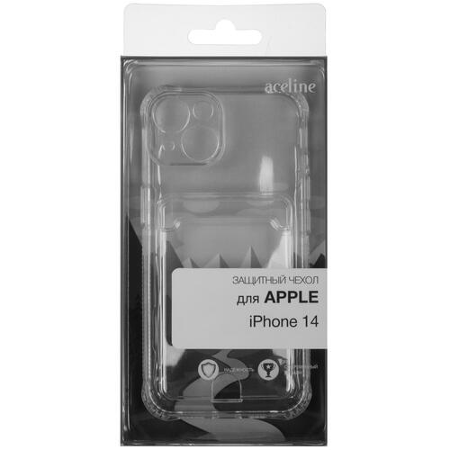 Купить Накладка  Aceline Pocket для Apple iPhone 14 прозрачный  5418616. Характеристики, отзывы и цены в Донецке