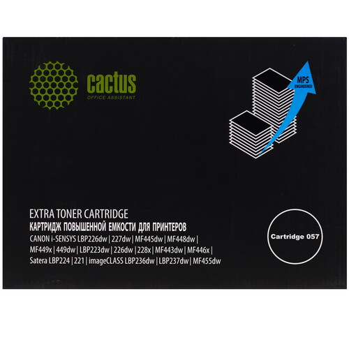 Купить Картридж лазерный Cactus CS-C057H-MPS черный, с чипом  9146362. Характеристики, отзывы и цены в Донецке