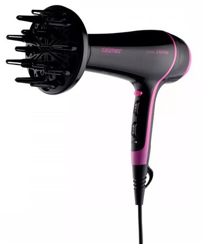 Купить Фен ZELMER ZHD8360 черный/розовый  5350672. Характеристики, отзывы и цены в Донецке