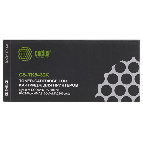 Купить Картридж лазерный Cactus CS-TK5430K черный, с чипом  9276080. Характеристики, отзывы и цены в Донецке