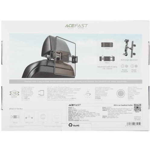 Купить Держатель автомобильный ACEFAST D8 черный  5415394. Характеристики, отзывы и цены в Донецке