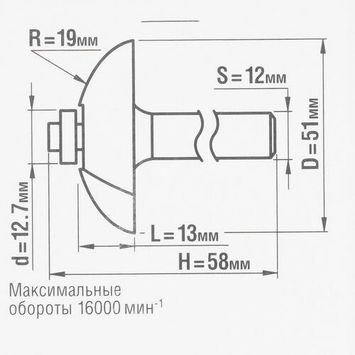 Купить Фреза ЗУБР 28761-51  5306802. Характеристики, отзывы и цены в Донецке