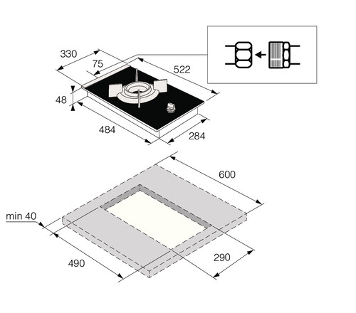 Купить Газовая варочная поверхность Asko HG8313BGB1  5485178. Характеристики, отзывы и цены в Донецке