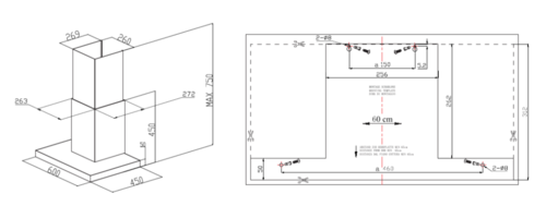 Купить Вытяжка каминная Meferi SLIMBOX60BK LIGHT черный  9168713. Характеристики, отзывы и цены в Донецке