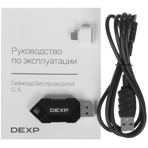 Купить Геймпад беспроводной/проводной DEXP G-5 черный  9280810. Характеристики, отзывы и цены в Донецке