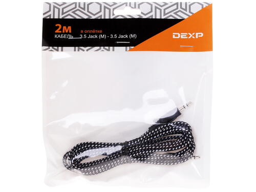 Купить Кабель   DEXP 3.5 mm jack - 3.5 mm jack черный  1021749. Характеристики, отзывы и цены в Донецке