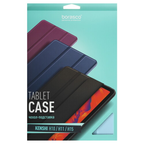 Купить Чехол-книжка BoraSCO для KENSHI H10/ H11/ Pad H15 голубой  5624658. Характеристики, отзывы и цены в Донецке