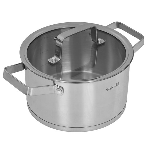 Купить Кастрюля SATOSHI Шато 822-267 3.4 л 20 см серебристый  9175153. Характеристики, отзывы и цены в Донецке