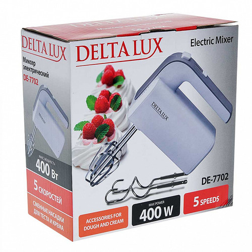 Купить Миксер DELTA LUX DE-7702 белый  5354873. Характеристики, отзывы и цены в Донецке