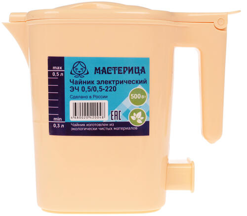 Купить Электрочайник Мастерица ЭЧ 0,5/0,5-220С бежевый  1051756. Характеристики, отзывы и цены в Донецке