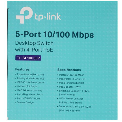 Купить Коммутатор TP-Link TL-SF1005LP  8194191. Характеристики, отзывы и цены в Донецке