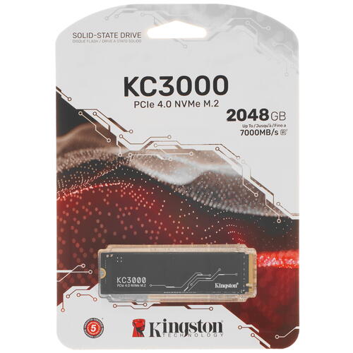 Купить 2000 ГБ M.2 NVMe накопитель Kingston KC3000 [SKC3000D/2048G]  5055500. Характеристики, отзывы и цены в Донецке