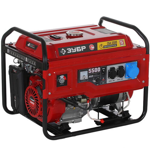 Купить Электрогенератор   бензиновый Зубр СБА-5500  5307665. Характеристики, отзывы и цены в Донецке
