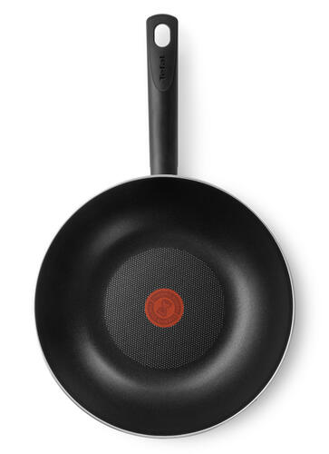 Купить Вок-сковорода Tefal Just 4212628, 28 см черный  4861980. Характеристики, отзывы и цены в Донецке